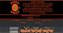 Desktop Screenshot of justifiedmc.com