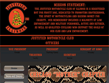 Tablet Screenshot of justifiedmc.com
